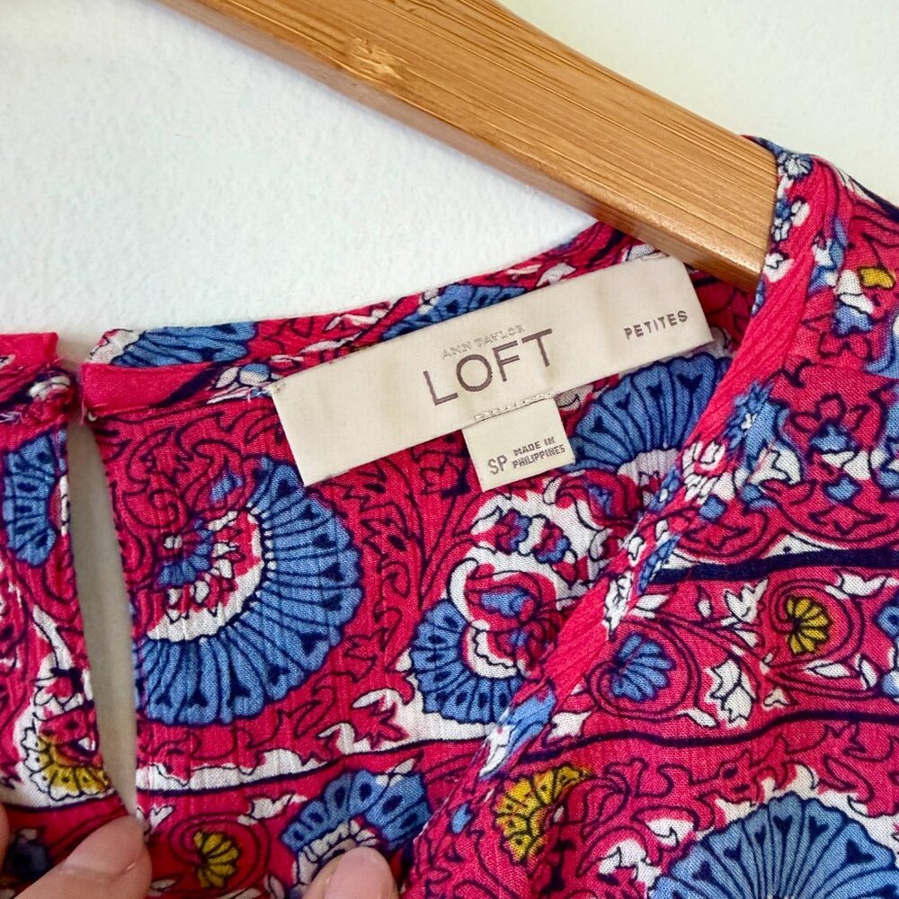 LOFT Petites Blouse with Button Back - image 6